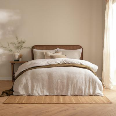 Habitat Yard Perrie Leaf Natural Bedding Set - Super king