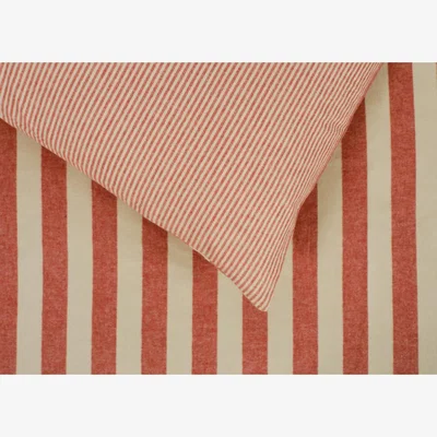 Heal's Heal's Organic Cotton Flannel Bed Linen Set Red Double