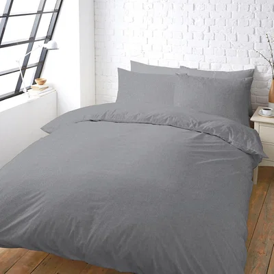 Homebase House Beautiful Washed Cotton Linen Bedding Set - Double