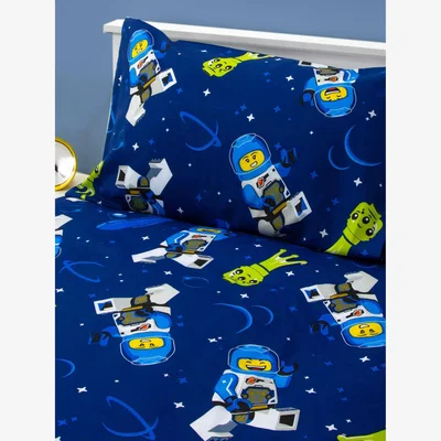 John Lewis LEGO Space Explorers Reversible Duvet Cover and Pillowcase Set, Multi