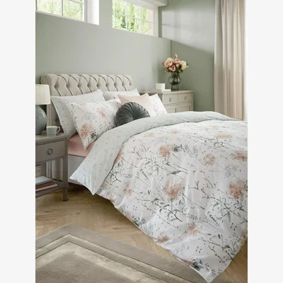 John Lewis Laura Ashley Pallington Bloom Reversible Cotton Bedding