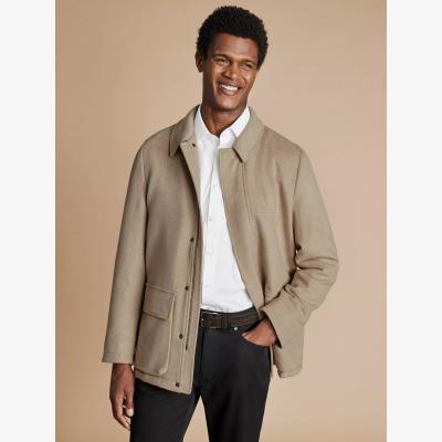 John Lewis Charles Tyrwhitt Merino Wool Quilt Lined Jacket, Navy