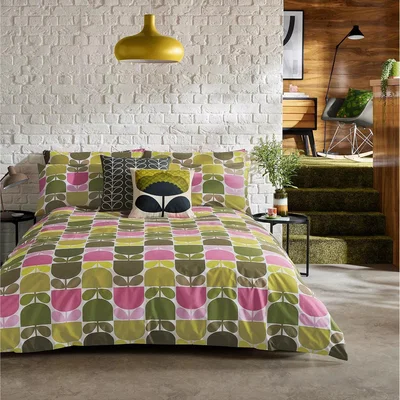 John Lewis Orla Kiely Multi Block Stem Cotton Duvet Set