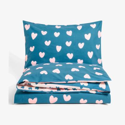 John Lewis John Lewis ANYDAY Love Hearts Reversible Duvet Cover and Pillowcase Set