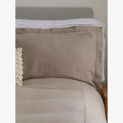 John Lewis Truly Linen Ladder Detail Bedding