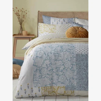 John Lewis Laura Ashley Laurissa Patchwork Bedding, Multi