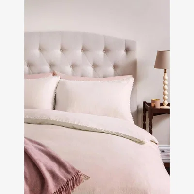 John Lewis John Lewis Comfy and Relaxed 100% Washed Linen Lace Edge Bedding