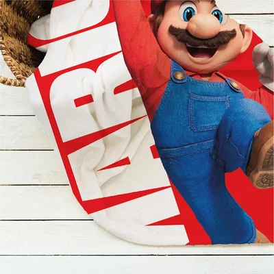 John Lewis Nintendo Super Mario Movie Fleece Blanket