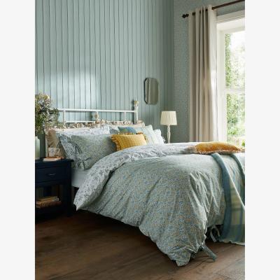 John Lewis Laura Ashley Lovestone Newport Reversible 200 Thread Count Cotton Bedding