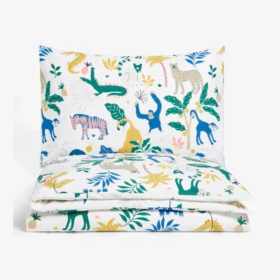 John Lewis John Lewis ANYDAY Jungle Boogie Reversible Duvet Cover and Pillowcase Set