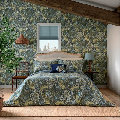 John Lewis Morris & Co. Seaweed Cotton Bedding, Multi