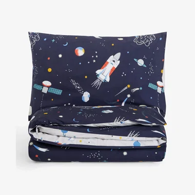 John Lewis little home at John Lewis Outer Space Duvet Cover and Pillowcase Set, Multi