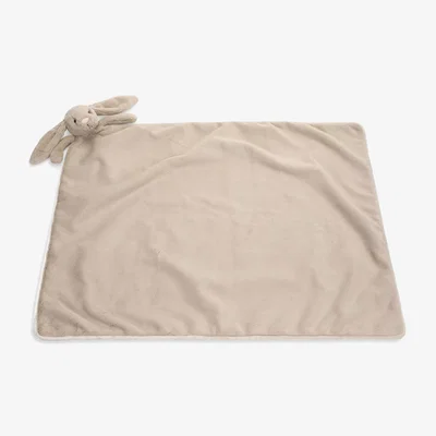 John Lewis Jellycat Bashful Bunny Blankie, Beige