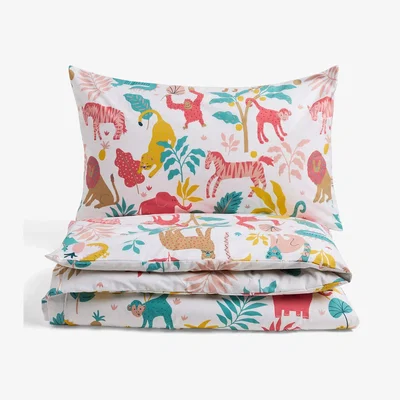 John Lewis John Lewis ANYDAY Jungle Print Duvet Cover and Pillowcase Set