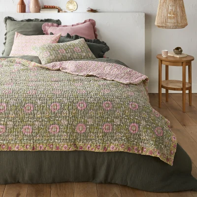 La Redoute Casaluce Kantha Quilt in Cotton Voile