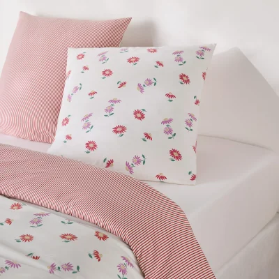 La Redoute Danya Duvet Cover Set in 30% Recycled Cotton with Square Pillowcase