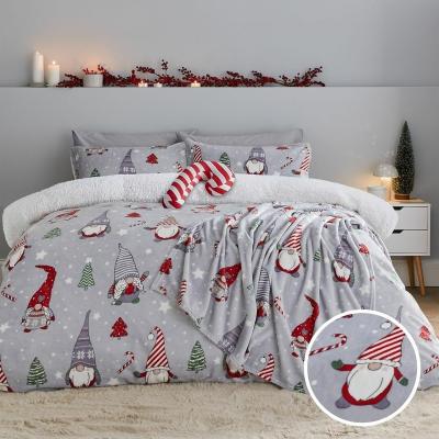 La Redoute Christmas Festive Gnomes Duvet Cover and Pillowcase Set