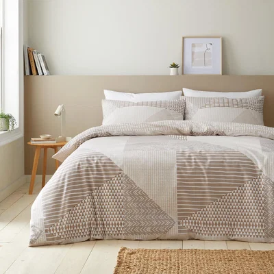 La Redoute Larsson Geo Duvet Cover and Pillowcase Set