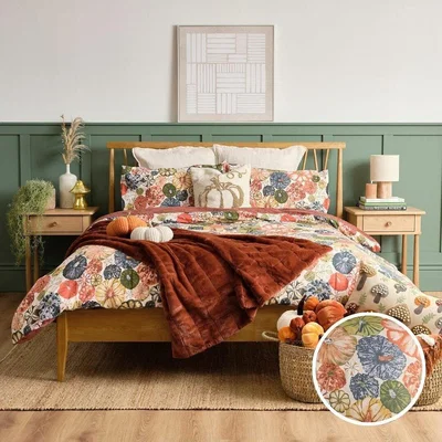 La Redoute Picking Patch Duvet Cover and Pillowcase Set
