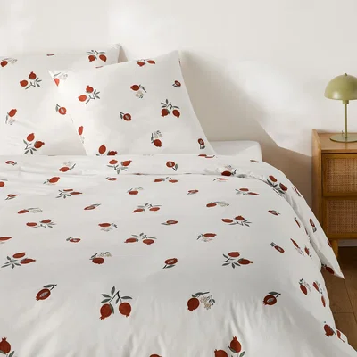 La Redoute Grenada Duvet Cover Set in 50% Recycled Cotton with Square Pillowcase