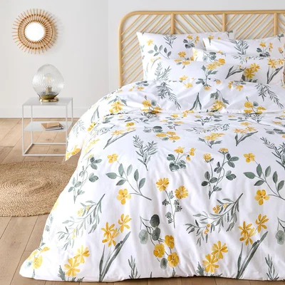 La Redoute Jeanille Floral 100% Cotton Bed set, Rectangular Pillowcase