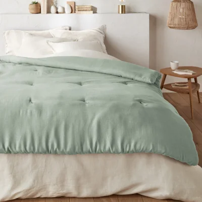 La Redoute Abella Plain Washed Linen Quilt