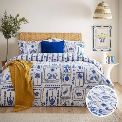 La Redoute Frieze Duvet Cover and Pillowcase Set