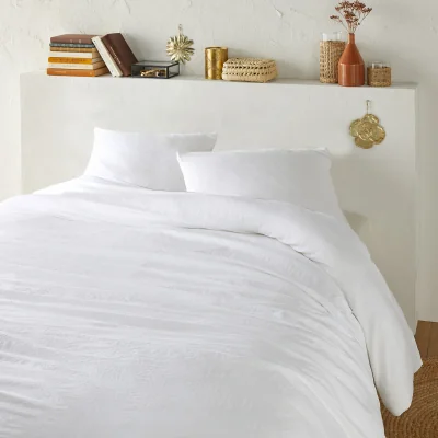 La Redoute Washed Recycled Polyester Microfibre Bed Set