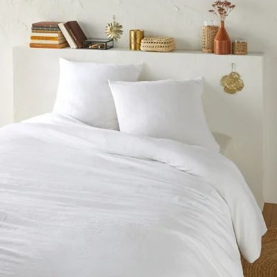 La Redoute Washed Recycled Polyester Microfibre Bed Set