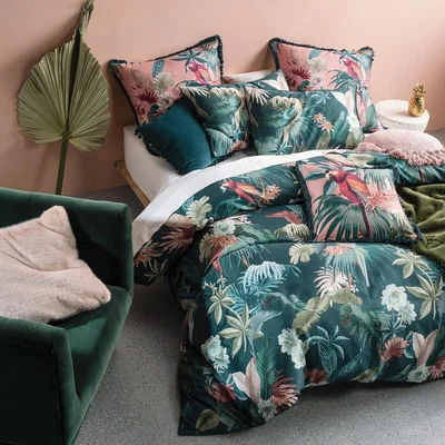 La Redoute Fernanda 100% Cotton Duvet Cover and Pillowcase Set