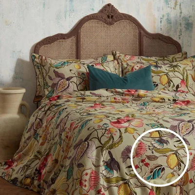 La Redoute Morton Timeless Floral 200 Thread Count Cotton Sateen Duvet Cover & Pillow