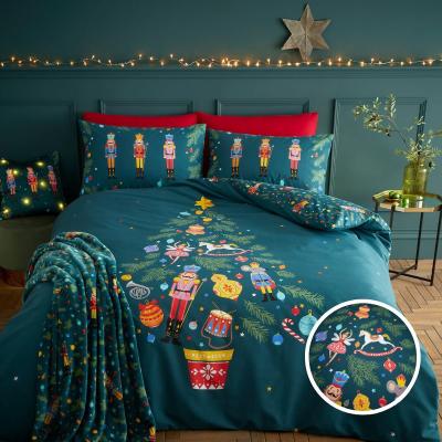 La Redoute Nutcracker Polycotton Duvet Cover and Pillowcase Set