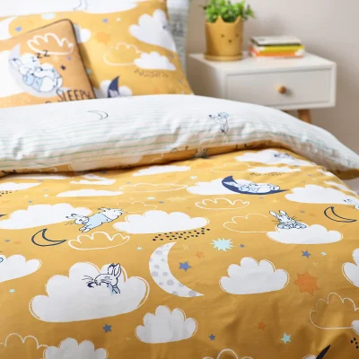 La Redoute Peter Rabbit Sleepy Cotton Mix Duvet Cover and Pillowcase Set