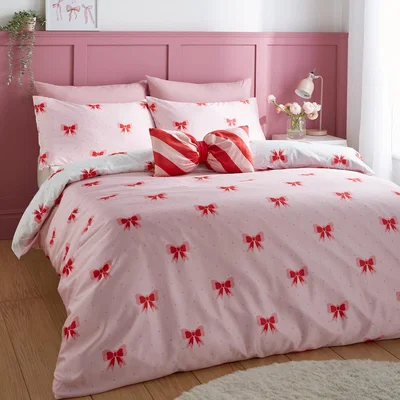 La Redoute Dotty Bows Duvet Cover and Pillowcase Set