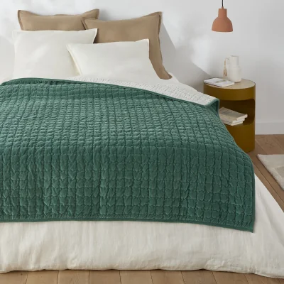La Redoute Paulette Cotton Velour Quilt
