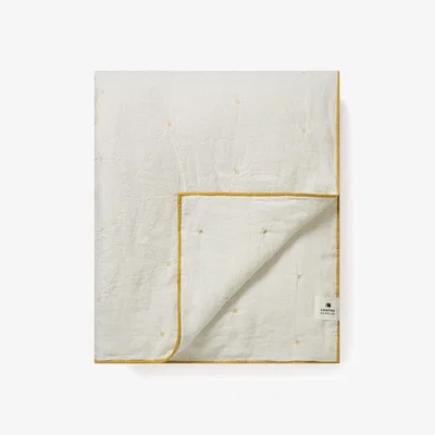 Loaf Dotty Quilt in Ochre