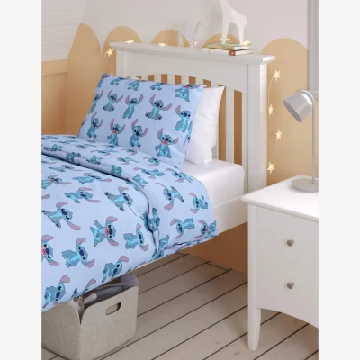 Marks & Spencer M&S Lilo & Stitch™ Cotton Blend Bedding Set - SGL - Blue Mix, Blue Mix