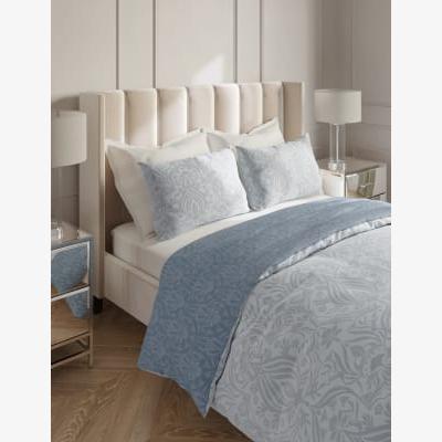 Marks & Spencer M&S  Pure Cotton Baroque Bedding Set - 5FT - Silver Mix, Silver Mix