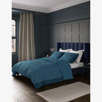 Marks & Spencer M&S  Pure Cotton Ruffle Edge Bedding Set - 5FT - Teal Mix, Teal Mix