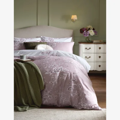 Marks & Spencer Laura Ashley Rowsham Garden Pure Cotton Sateen Bedding Set Pink Mix