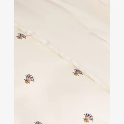Marks & Spencer M&S Pure Cotton Floral Embroidered Bedding Set - DBL - Multi, Multi