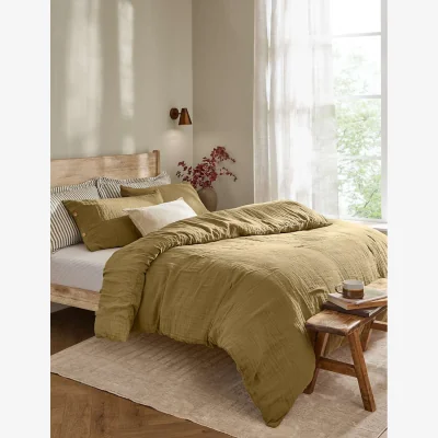 Marks & Spencer YARD Lark Pure Cotton Bedding Set Yellow