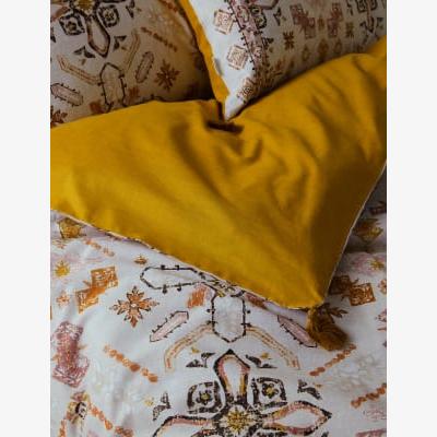 Marks & Spencer M&S X Fired Earth  Casablanca Collection Sqala Bedding Set - 6FT - Natural Mix, Natural Mix