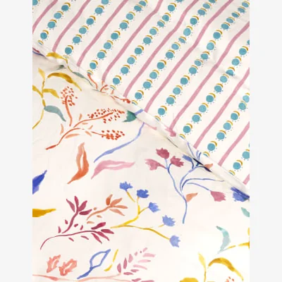 Marks & Spencer M&S Pure Cotton Floral Bedding Set - SGL - Multi, Multi