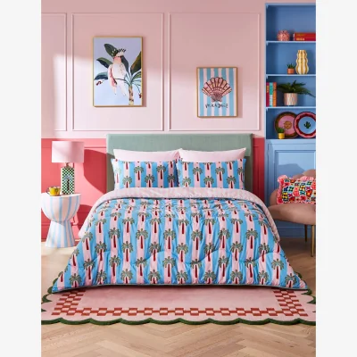 Marks & Spencer Night Lark Eleanor Bowmer 10.5 Tog Coverless Duvet Set Light Blue