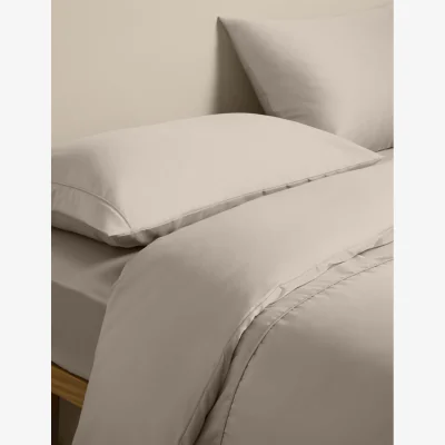 Marks & Spencer M&S Egyptian Cotton Sateen Bedding Set Putty