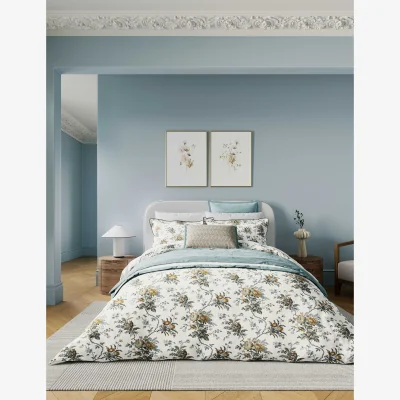 Marks & Spencer Bedeck of Belfast Pure Cotton Sybil Bedding Set Grey Mix