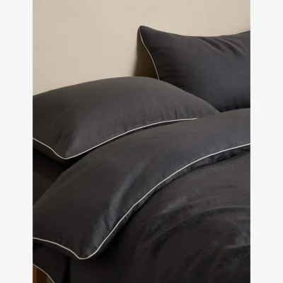 Marks & Spencer M&S Pure Linen 190 GSM Bedding Set Charcoal