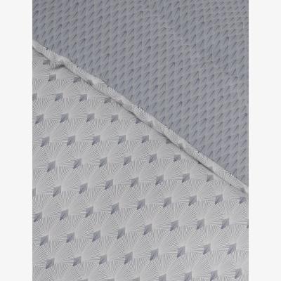 Marks & Spencer M&S  Cotton Blend Geometric Fan Bedding Set - 5FT - Silver Mix, Silver Mix