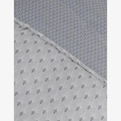 Marks & Spencer M&S  Cotton Blend Geometric Fan Bedding Set - 5FT - Silver Mix, Silver Mix